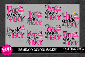 Flamingo School SVG Bundle
