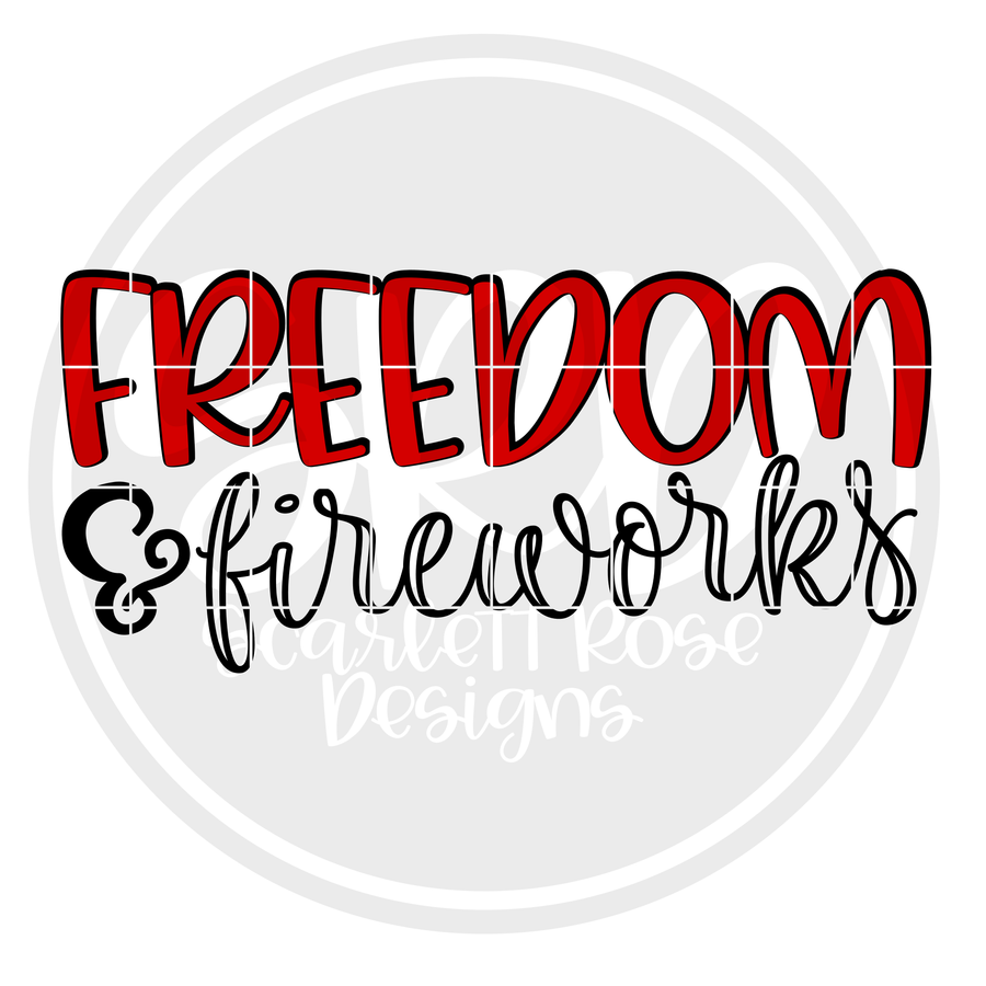 Freedom & Fireworks SVG