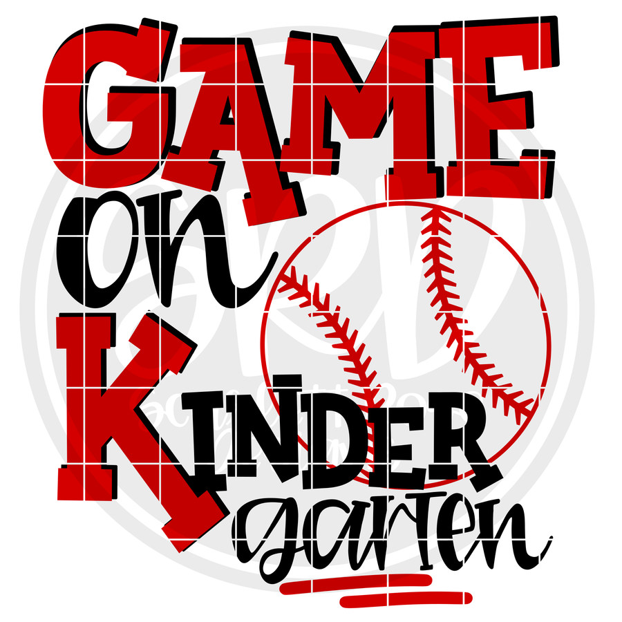 Game On Kindergarten SVG - Baseball