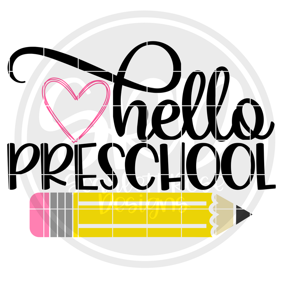 Hello Preschool SVG - Color