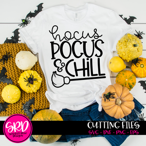 Hocus Pocus & Chill SVG - Black