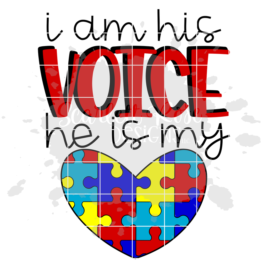 I am his Voice He is my Heart SVG