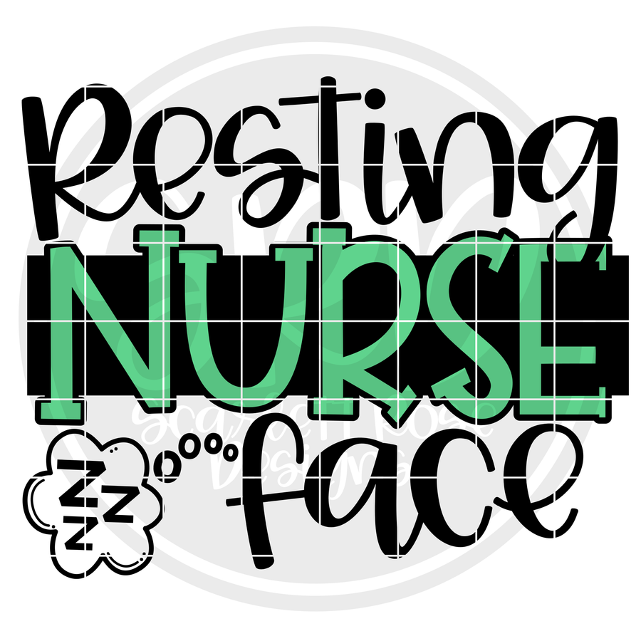 Resting Nurse Face SVG