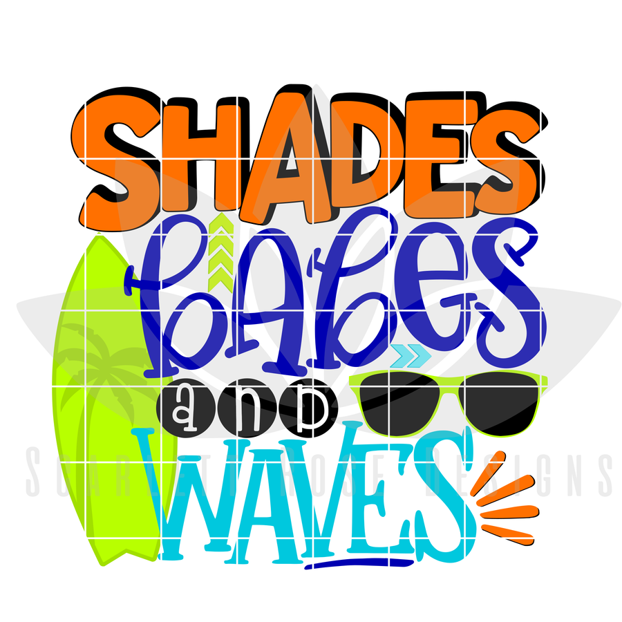 Shades, Babes and Waves SVG