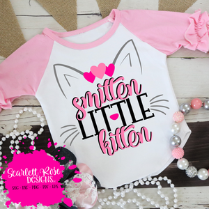 Smitten Little Kitten - Hearts SVG