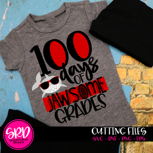 100 Days of Jawsome Grades SVG