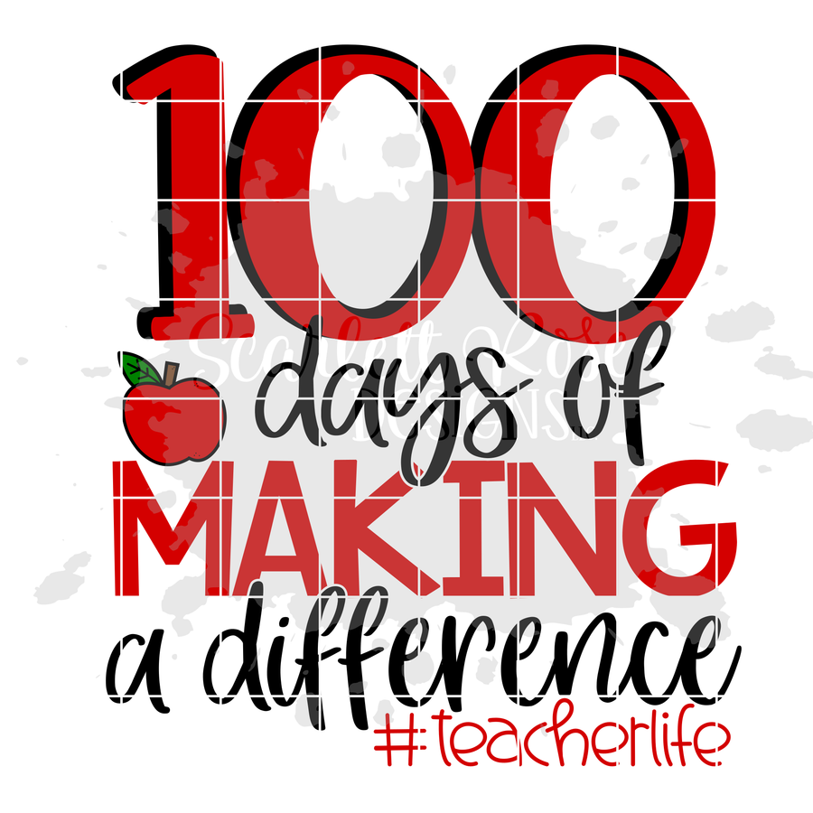 100 Days of Making a Difference SVG