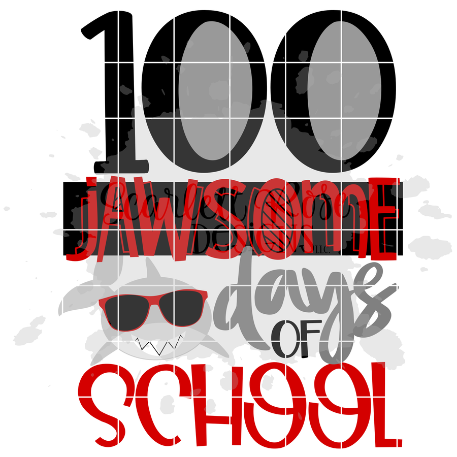 100 Jawsome Days of School SVG