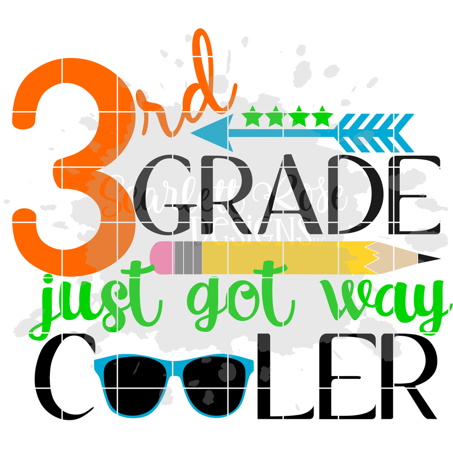3rd Grade just got way Cooler SVG