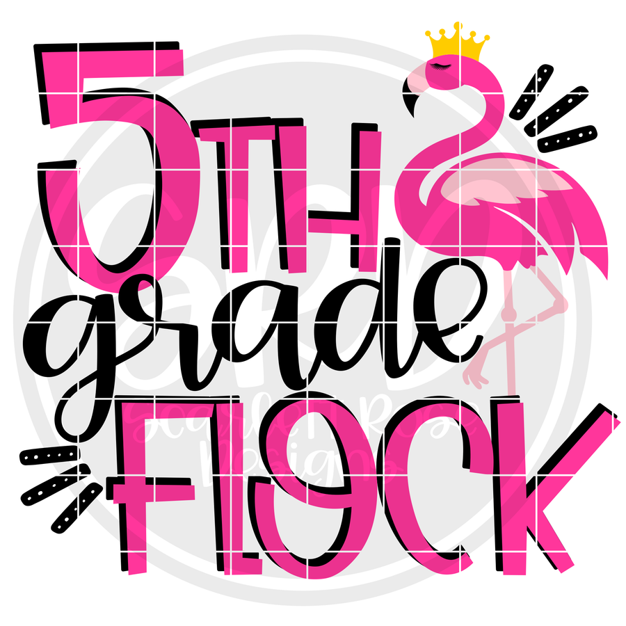 5th Grade Flock SVG