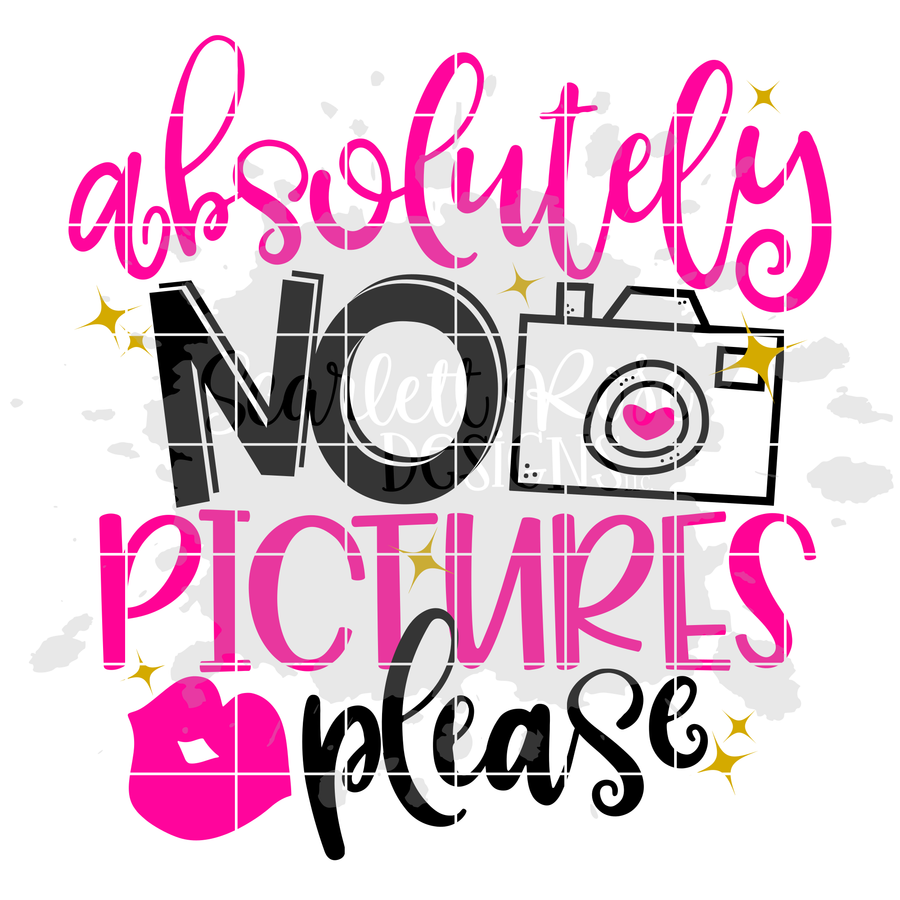 Absolutely No Pictures Please SVG