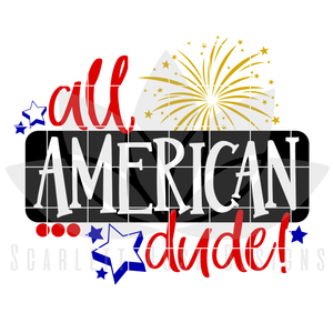 All American Dude SVG cut file