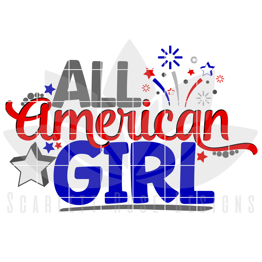 All American Girl SVG