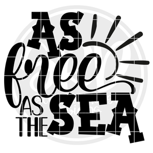 As Free as the Sea SVG