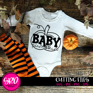 Baby Pumpkin - Black SVG