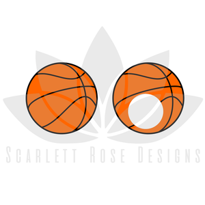 Basketball and Monogram SVG cut file, Sports Balls SVG, EPS, PNG
