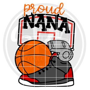 Basketball Gear - Proud Nana SVG