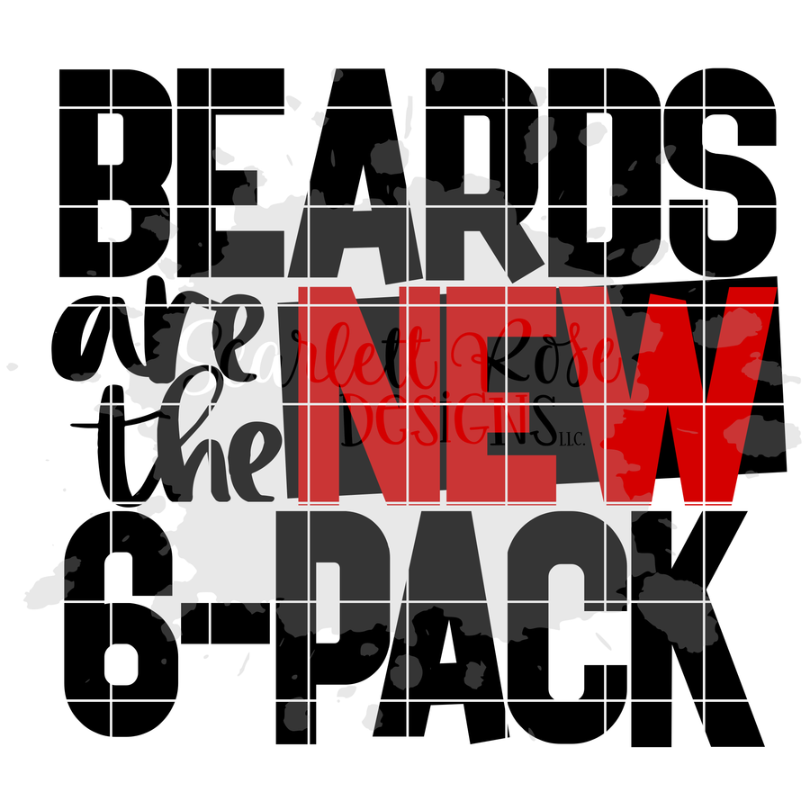 Beards are the New 6-Pack SVG