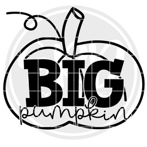 Big Pumpkin - Black SVG
