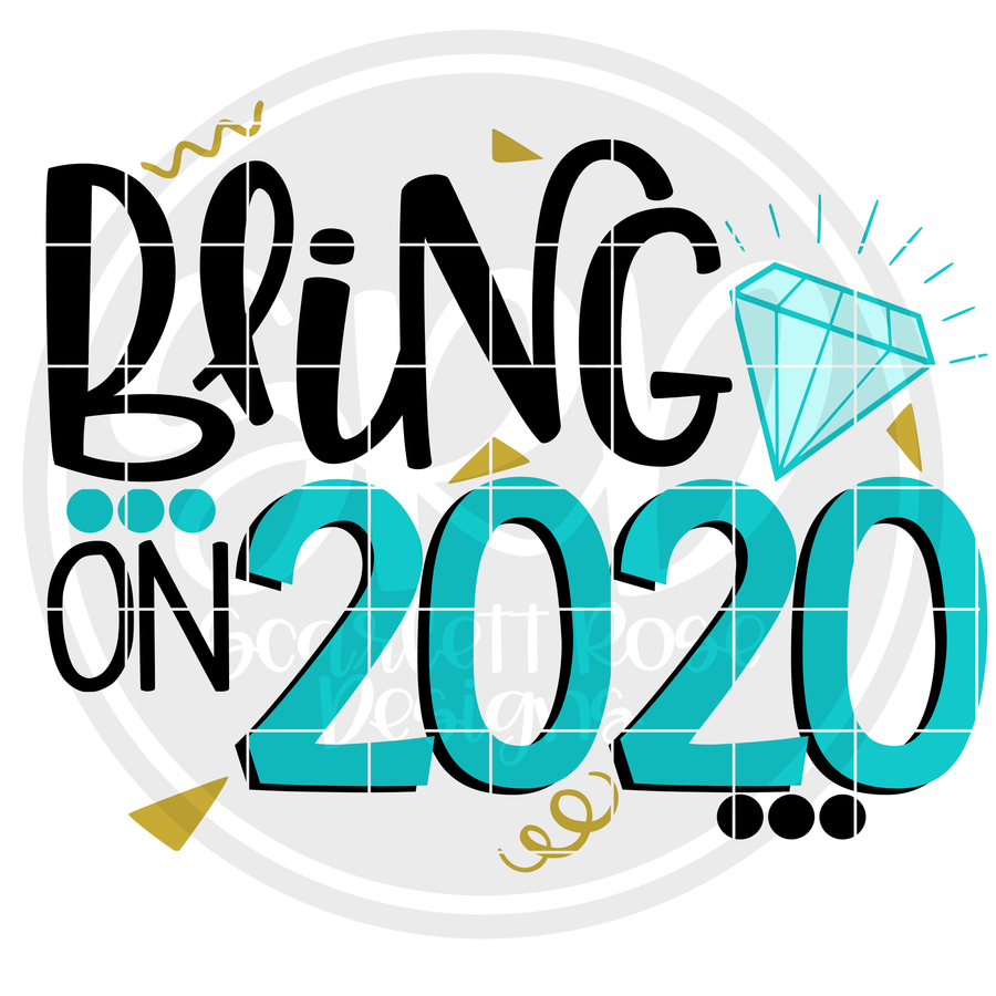Bling on 2020 SVG
