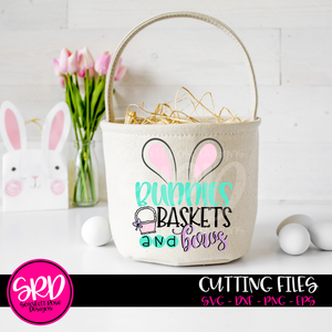 Bunnies Baskets and Bows SVG