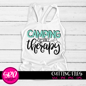Camping Is My Therapy SVG