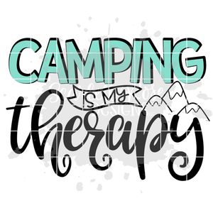 Camping Is My Therapy SVG