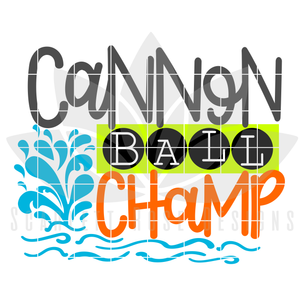Cannon Ball Champ SVG