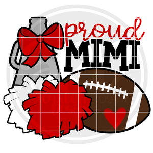 Cheer Football Gear - Proud Mimi SVG