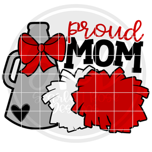 Cheerleading Gear - Proud Mom SVG