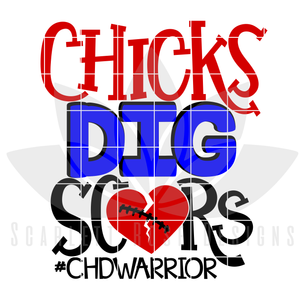 Chicks Dig Scars SVG