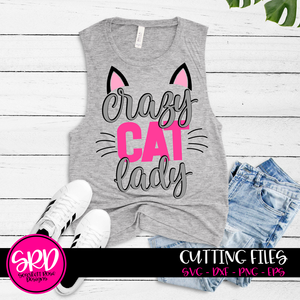 Crazy Cat Lady SVG