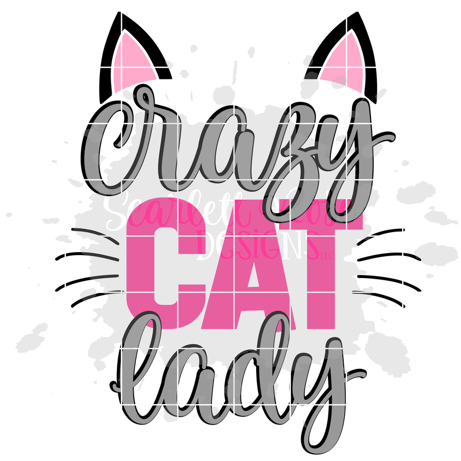 Crazy Cat Lady SVG