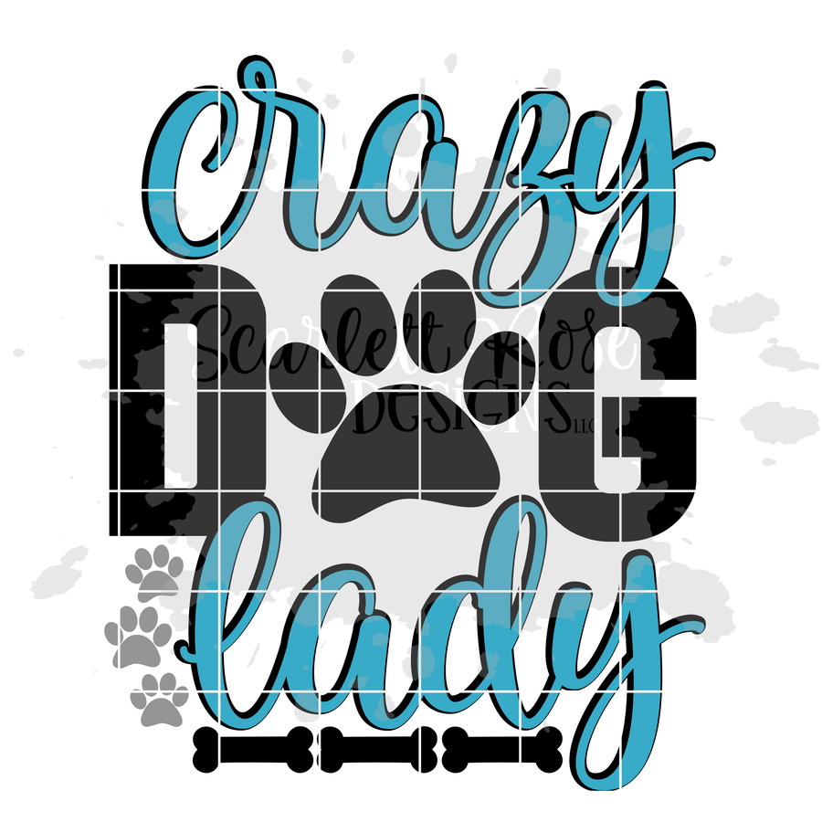 Crazy Dog Lady SVG