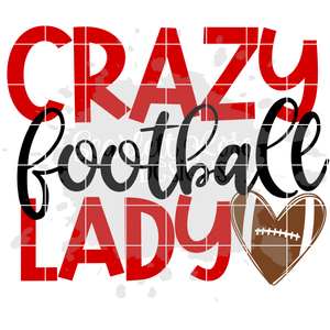 Crazy Football Lady SVG