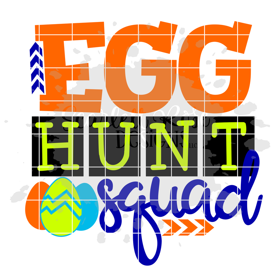 Egg Hunt Squad SVG