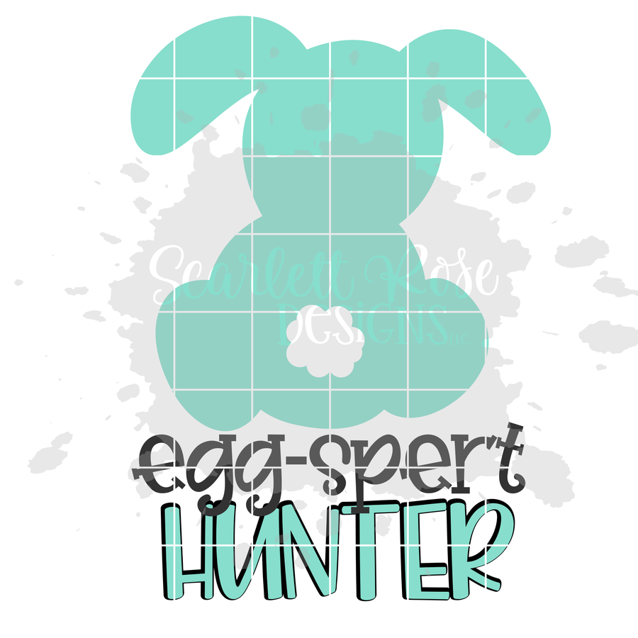 Egg-Spert Hunter SVG - Cottontail Bunny