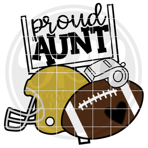 Football Gear - Proud Aunt SVG