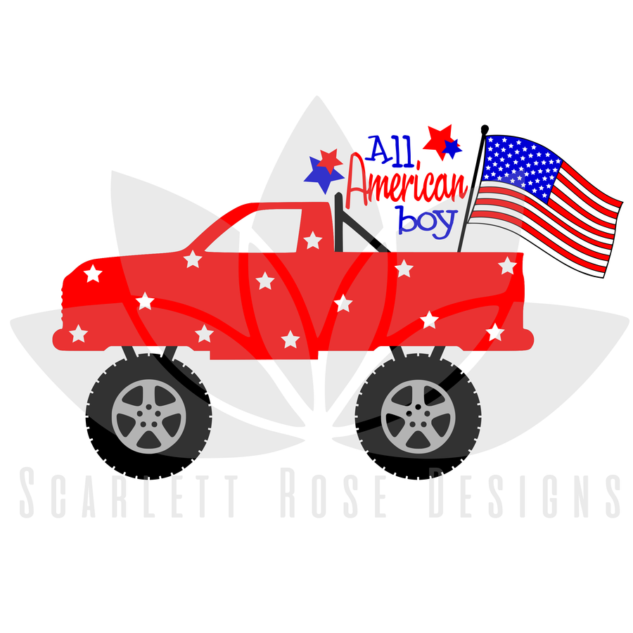 Fourth of July svg, All American Boy SVG