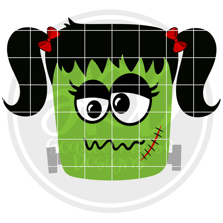 Halloween Monogram Frame SVG cut file, Pumpkin, Spider, Frankenstein, Witch  SVG - Scarlett Rose Designs
