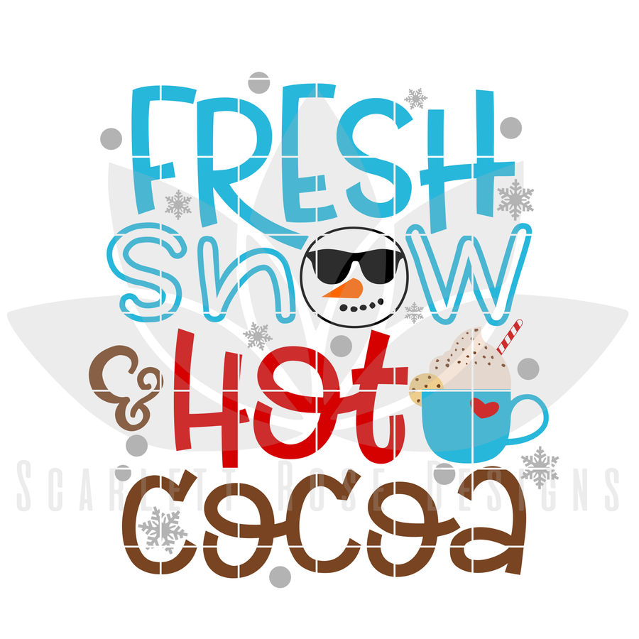 Fresh Snow and Hot Cocoa SVG