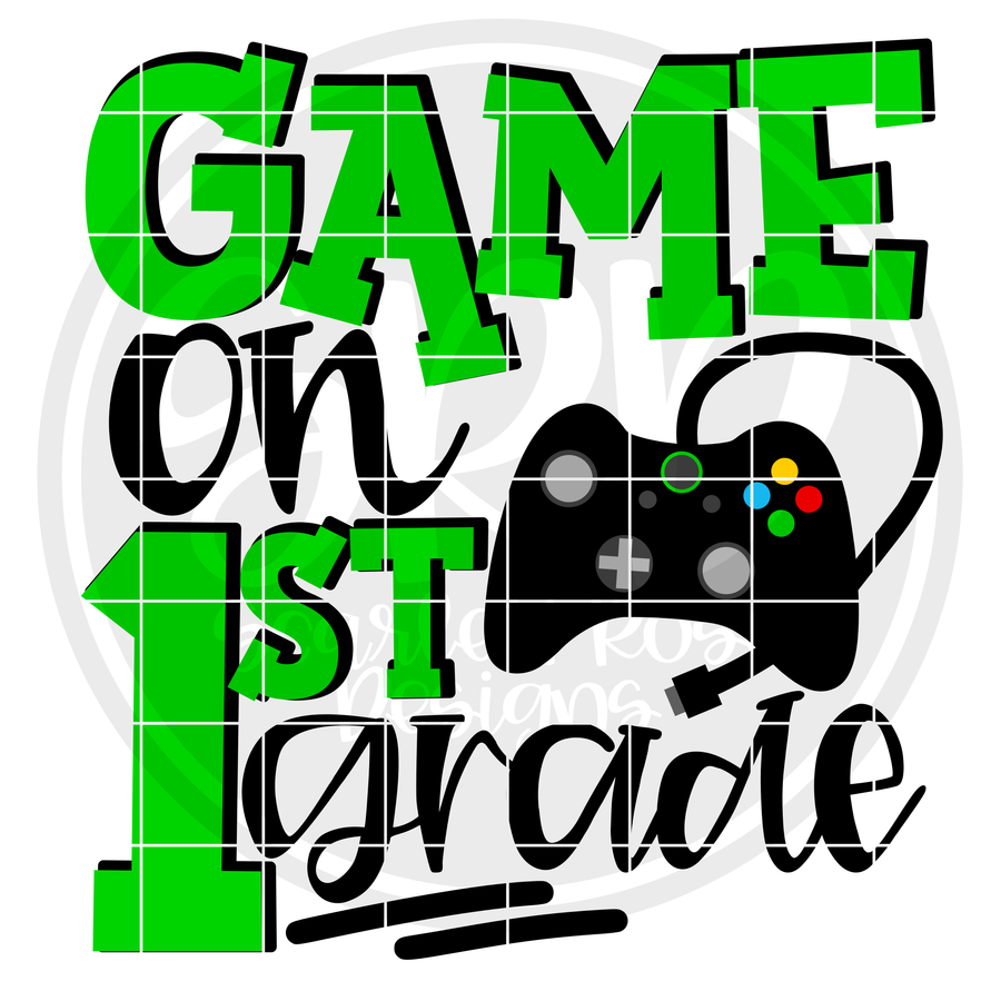 Game On 1st Grade SVG - Green