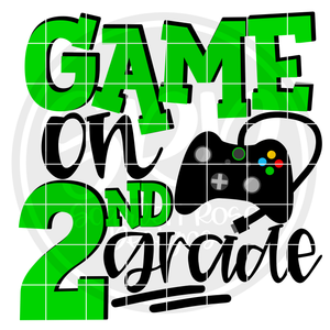 Game On 2nd Grade SVG - Green
