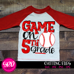 Game On 5th Grade SVG - Baseball
