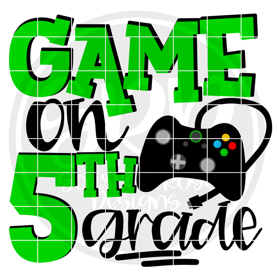 Game On 5th Grade SVG - Green
