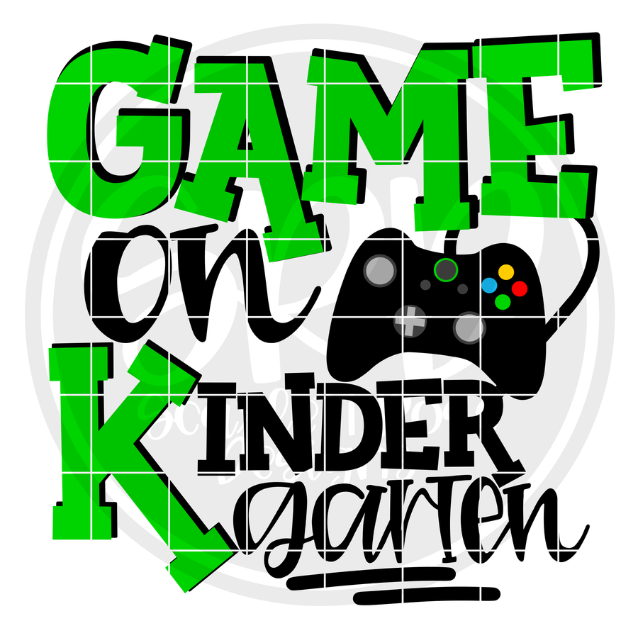 Game On Kindergarten SVG - Green