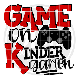 Game On Kindergarten SVG - Red