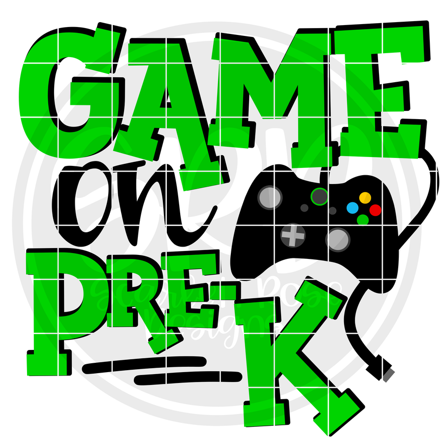 Game On Pre-K SVG - Green
