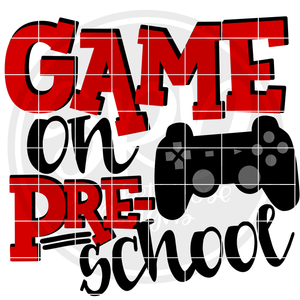 Game On Preschool SVG - Red