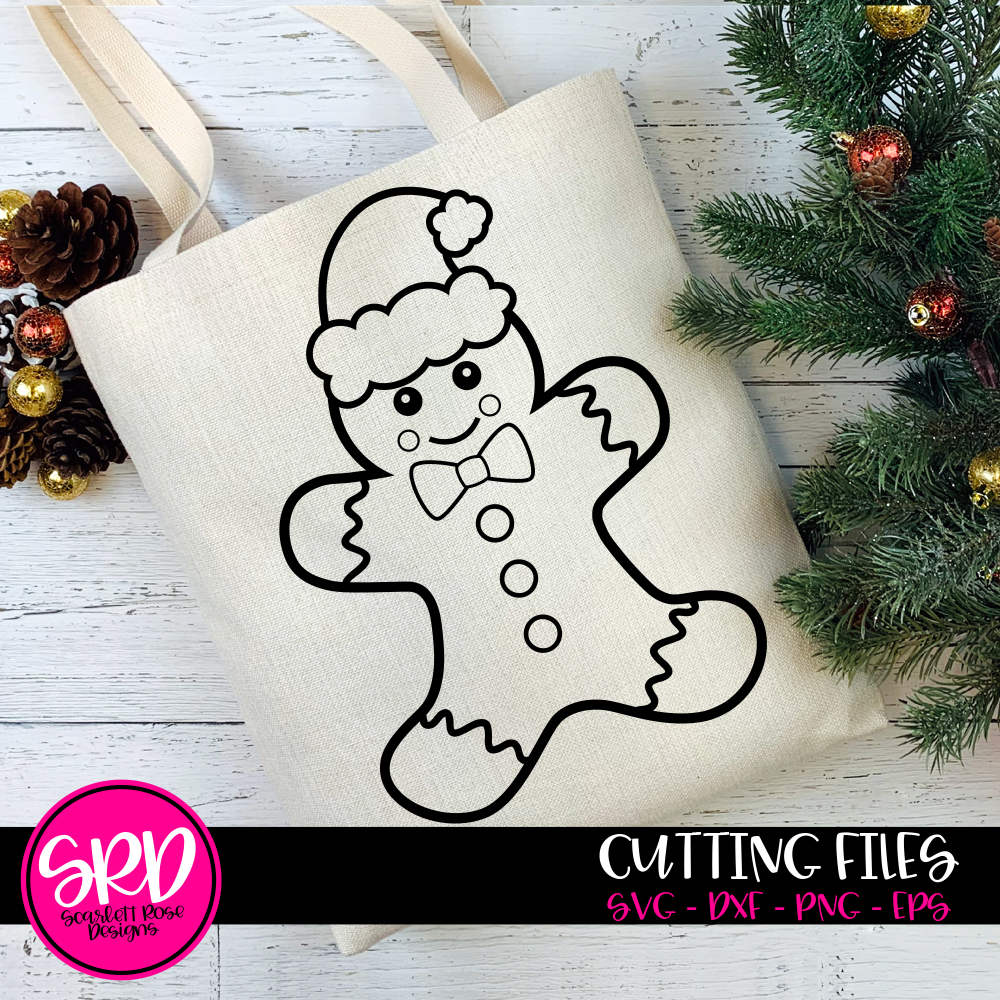 Christmas Gingerbread Man Print Makeup Bag